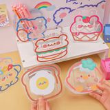  ```Bút và cọ trang điểm Classy - Hộp đựng trong suốt họa tiết hoạt hình độc đáo PK1493``` 