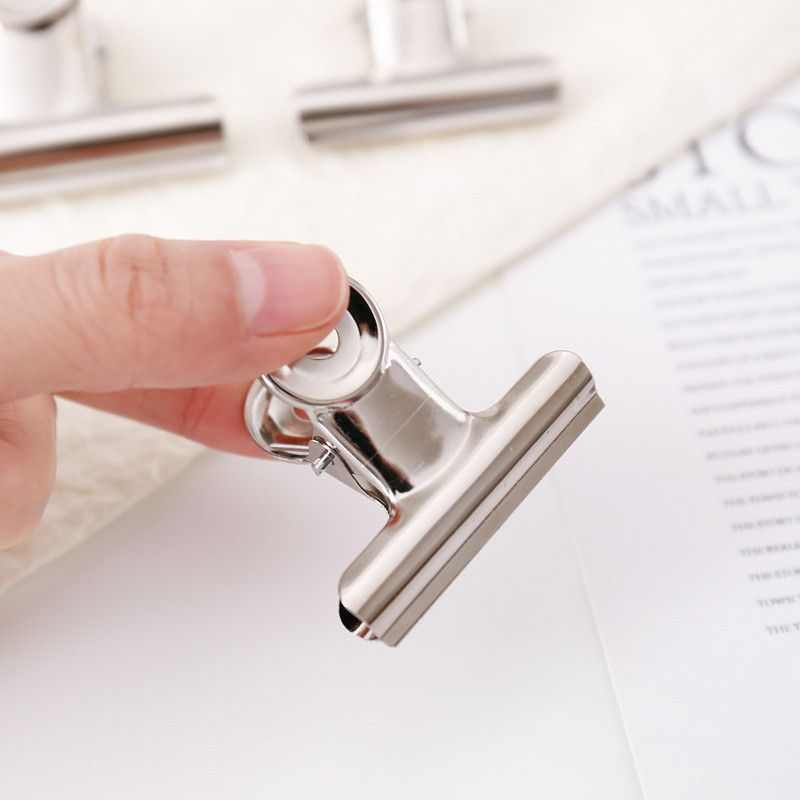  (HÀNG ĐẶT TRƯỚC) 30 Kẹp Đuôi Dài Thép Không Gỉ Đa Năng Đầu Tròn Kẹp Hóa Đơn [GIAO HÀNG 2-10 NGÀY | SỈ TỪ 2 TRIỆU | CÓ THỂ IN LOGO] 