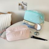  Túi Đựng Mỹ Phẩm Nylon Dung Tích Lớn Màu Hồng - Túi Xách Tay Du Lịch Cao Cấp Cho Nữ, Đựng Đồ Vệ Sinh Cá Nhân [GIAO HÀNG 2-10 NGÀY | SỈ TỪ 2 TRIỆU | CÓ THỂ IN LOGO] 