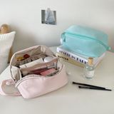  Túi Đựng Mỹ Phẩm Nylon Dung Tích Lớn Màu Hồng - Túi Xách Tay Du Lịch Cao Cấp Cho Nữ, Đựng Đồ Vệ Sinh Cá Nhân [GIAO HÀNG 2-10 NGÀY | SỈ TỪ 2 TRIỆU | CÓ THỂ IN LOGO] 