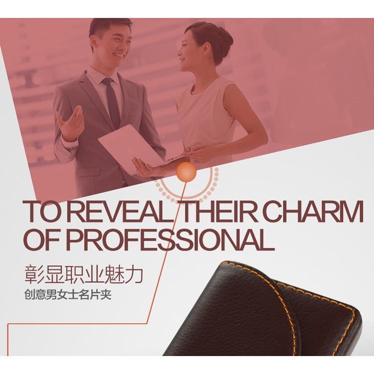  商务名片夹 男女士时尚名片盒卡片盒 展会礼品 名片包# 