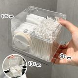  Hộp Đựng Tăm Bông, Bông Trang Điểm Bằng Acrylic Trong Suốt - Hộp Đựng Mặt Nạ, Mỹ Phẩm Để Bàn, Phong Cách Hiện Đại [GIAO HÀNG 2-10 NGÀY | SỈ TỪ 2 TRIỆU | CÓ THỂ IN LOGO] 