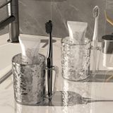  Cốc Súc Miệng Nhựa Màu Trắng, Xám Họa Tiết Sông Băng - Cốc Đánh Răng Cao Cấp, Phong Cách Hàn Quốc, Sang Trọng Nhẹ Nhàng [GIAO HÀNG 2-10 NGÀY | SỈ TỪ 2 TRIỆU | CÓ THỂ IN LOGO] 