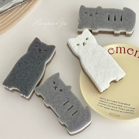  Miếng Bọt Biển Dày Làm Sạch Mèo Con Cọ Rửa Nhà Bếp [GIAO HÀNG 2-10 NGÀY | SỈ TỪ 2 TRIỆU | CÓ THỂ IN LOGO] 