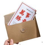  Đặt Trước: Bộ 50 Túi Hồ Sơ Phong Cách Cổ Điển Dây Đai Giấy Kraft Tươi Mát 