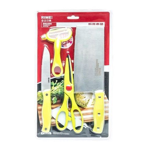  Bộ Dụng Cụ Nhà Bếp RIMEI 4 Món Thép Không Gỉ – Tiện Lợi & Sắc Bén - Q25-0040 