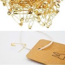  COMBO 2 gói Kim băng an toàn màu vàng HONGYUE (300 chiếc) - D26-013 