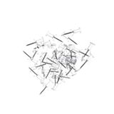  Combo 2 gói Đinh ghim đầu nhựa trong suốt HONG YUE (80 chiếc) - D26-015 