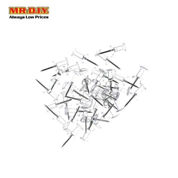  Combo 2 gói Đinh ghim đầu nhựa trong suốt HONG YUE (80 chiếc) - D26-015 