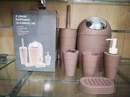  Bộ đồ dùng vệ sinh phòng tắm 6 trong 1 – Màu nâu - D26-026 