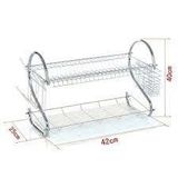  (MR.DIY) Giá phơi bát đĩa 2 tầng (39x65x25cm) - D26-027 