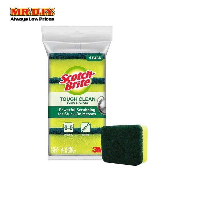  Miếng bọt biển cọ rửa hai mặt cứng cáp cho nhà bếp SCOTCH BRITE (4 miếng) - D26-049 
