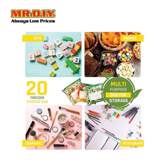  Combo 2 set túi đựng đồ có khóa kéo, 60 chiếc (Dài 12cm x Rộng 8.5cm) - D26-058 