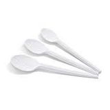  COMBO 4 gói Bộ thìa nhựa màu trắng (6.5 inch) (200 chiếc)- D26-072 