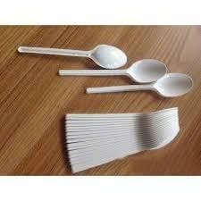  COMBO 4 gói Bộ thìa nhựa màu trắng (6.5 inch) (200 chiếc)- D26-072 