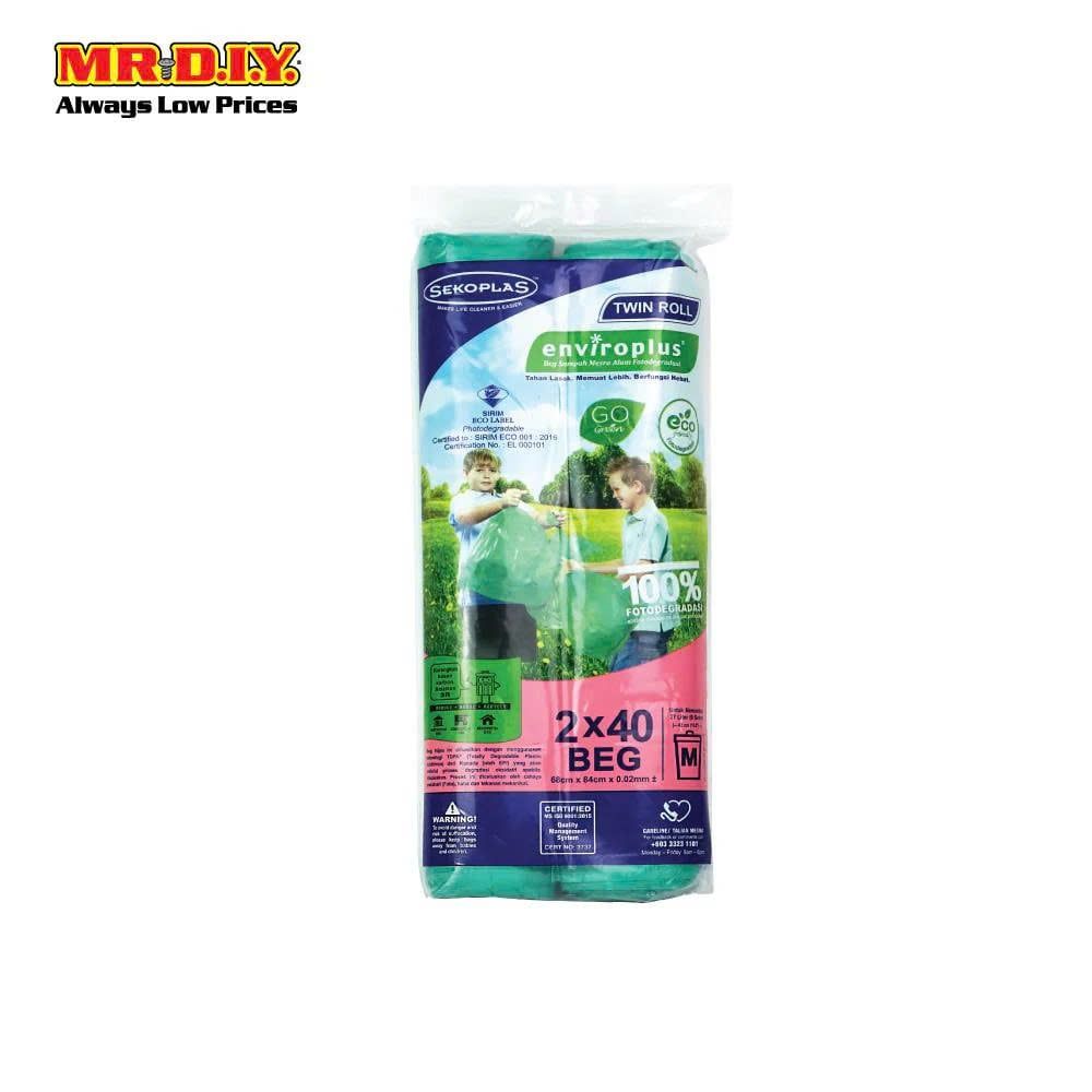  Túi đựng rác cuộn đôi SEKOPLAS Enviroplus cỡ M (2 cuộn)- D26-075 