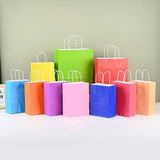  Combo 5 TÚI GIẤY KRAFT DÀY DẶN LÀM QUÀ TẶNG  MÀU PASTEL, NHIỀU SIZE 