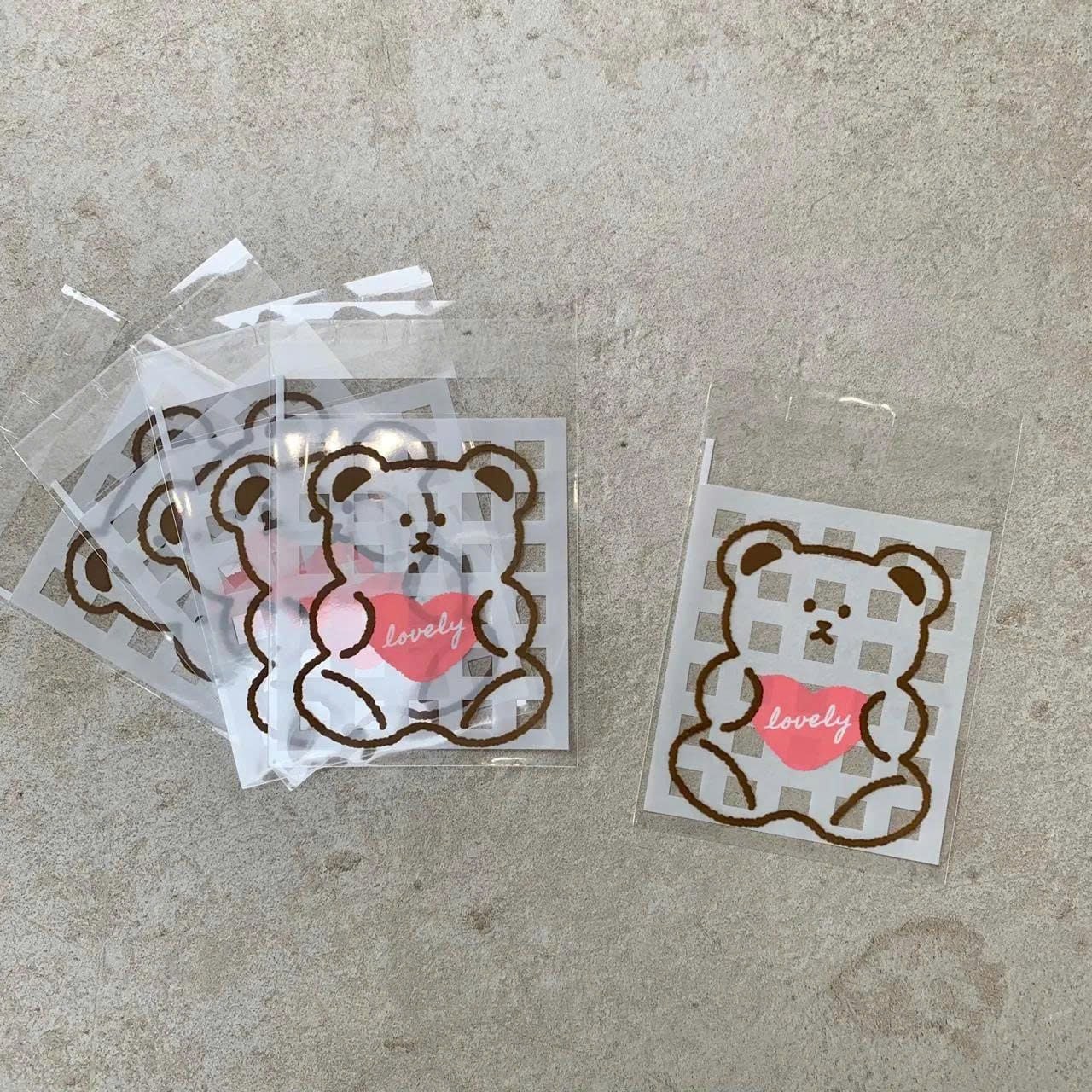  Combo 50 Túi Nilong Trong In Họa Tiết Dễ Thương, Tiện Lợi– Đựng Quà & Bánh Kẹo - Q26-080 