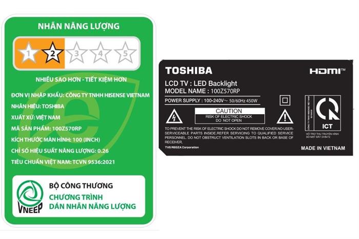 Smart Tivi QLED Toshiba AI 4K 55 Inch 55Z570RP