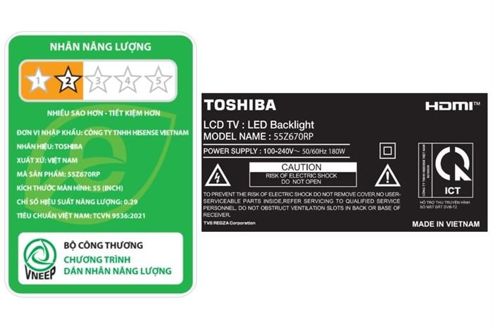 Smart Tivi Mini LED Toshiba AI 4K 55 Inch 55Z670RP