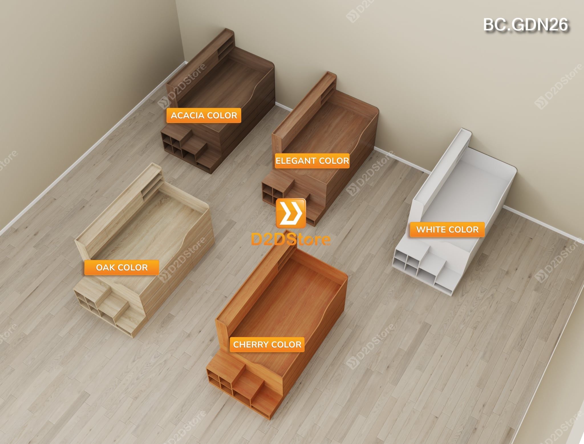  Giường đa năng nhiều ngăn kéo BC.GDN26 