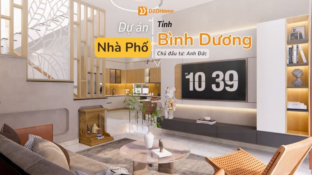 Nhà phố phường Bình Dương 3 phòng ngủ nhà anh Đức