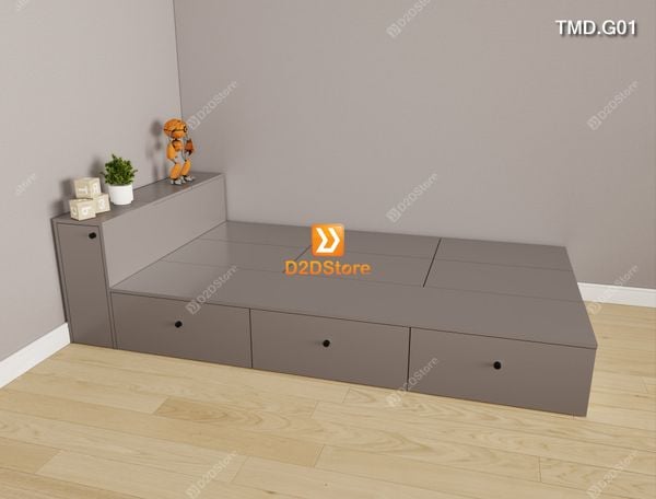 Giường module có nhiều ngăn lưu trữ, dễ dàng di chuyển tháo lắp mã TMD.G01