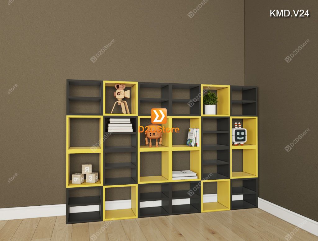 Kệ sách module trang trí mã KMD.V24