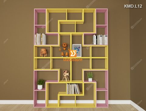 Kệ sách module trang trí mã KMD.L12