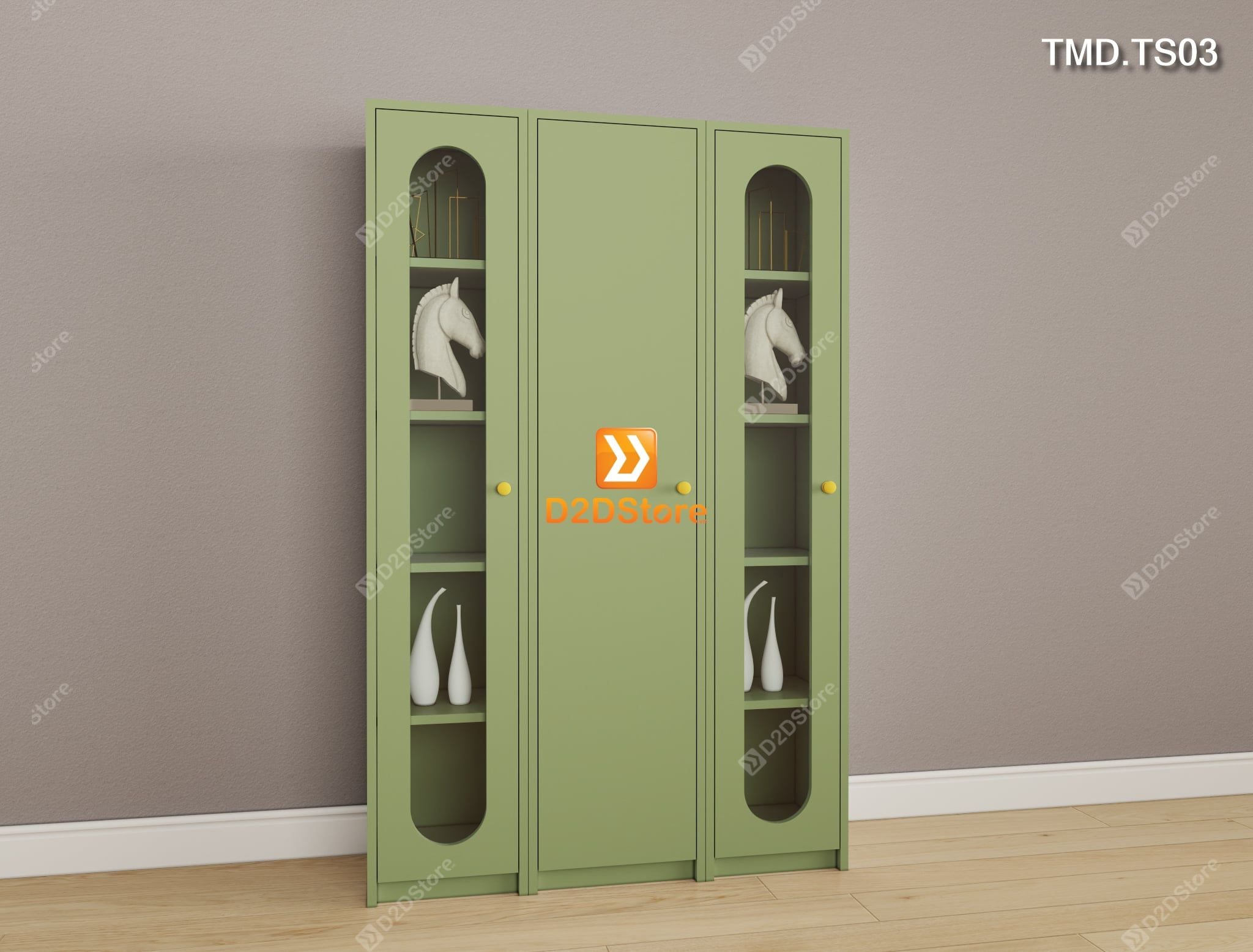  Bộ 3 tủ module đựng sách đồ chơi đồ trang trí và xếp đồ dùng mã TMD.TS03 