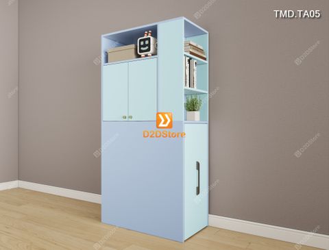 Bộ tủ module có ngăn kéo treo đồ kết hợp kệ sách mã TMD.TA05
