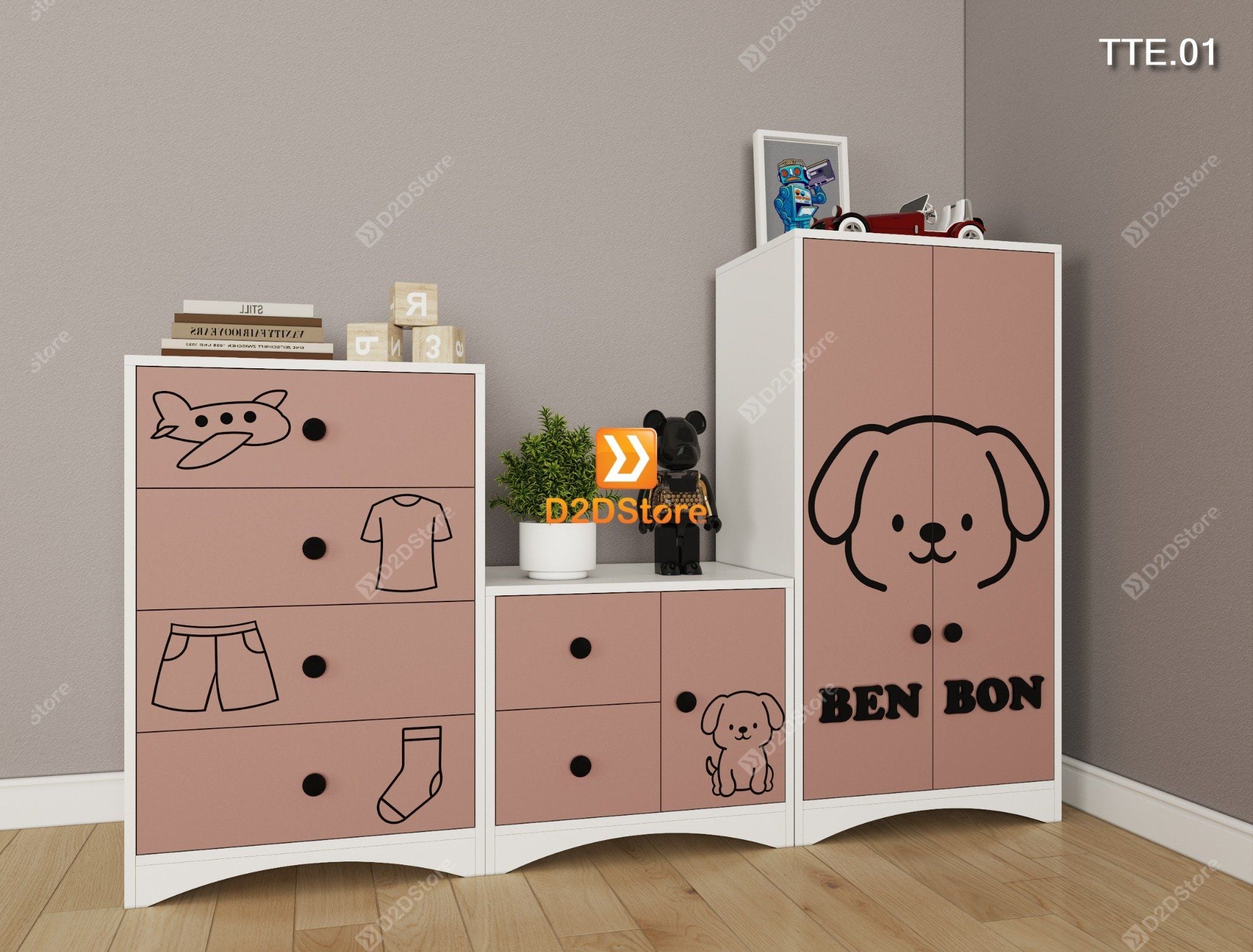  Tủ trẻ em TTE.01 