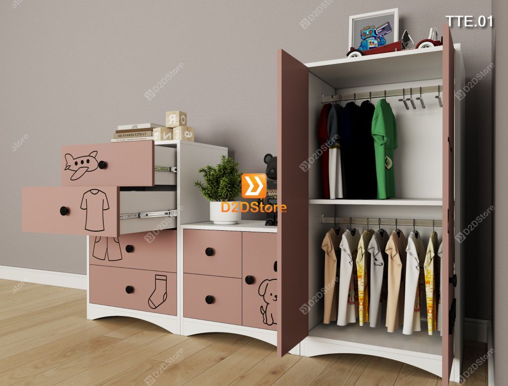 Tủ trẻ em TTE.01