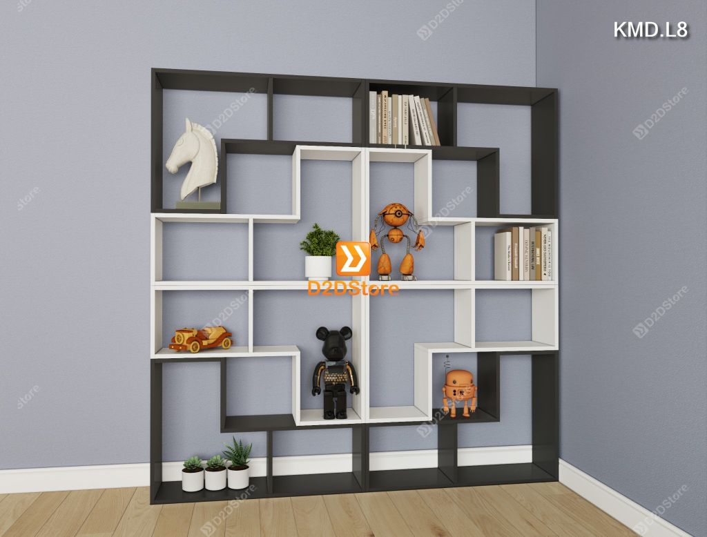 Kệ sách module trang trí mã KMD.L8