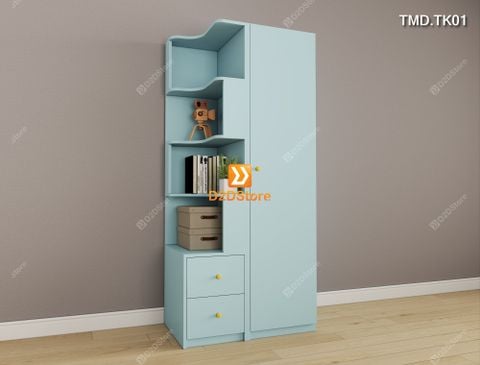 Tủ áo kết hợp kệ module cho không gian nhỏ mã TMD.TK01