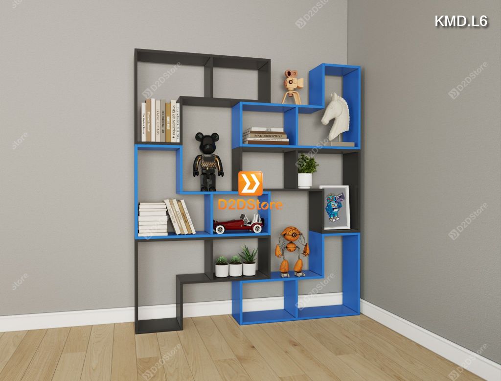 Kệ sách module trang trí mã KMD.L6