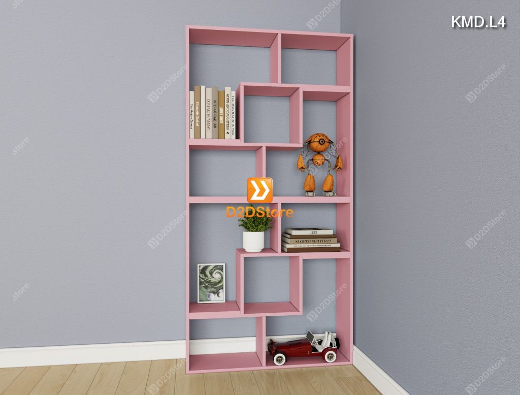 Kệ sách module trang trí mã KMD.L4