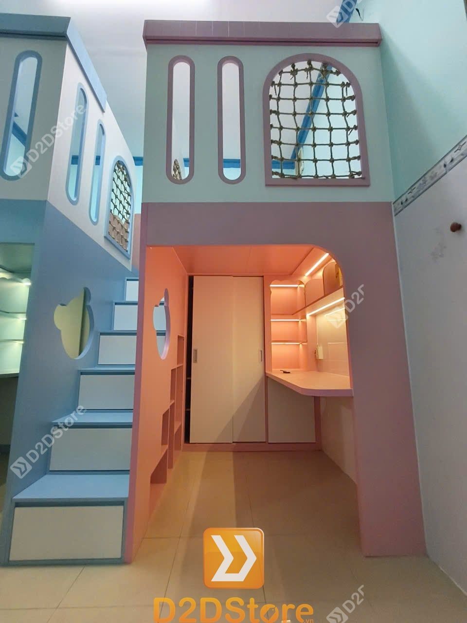  Phòng ngủ giường tầng cho 2 bé trai và gái nhà chị Huệ Nguyễn 