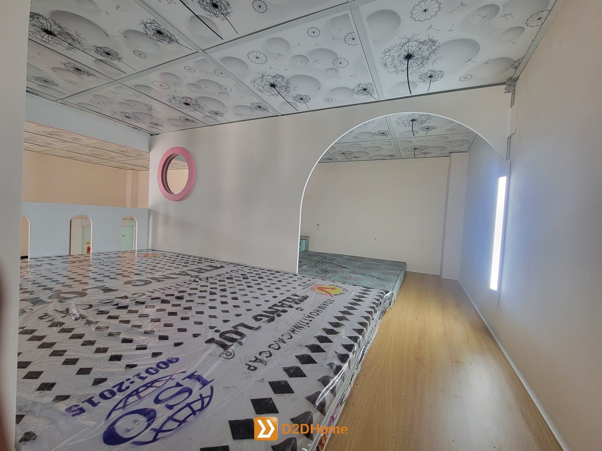  Phòng ngủ giường tầng cho 3 bé trai nhà chị Hoa 