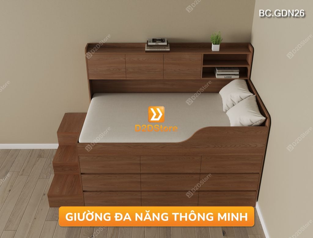 Giường đa năng nhiều ngăn kéo BC.GDN26