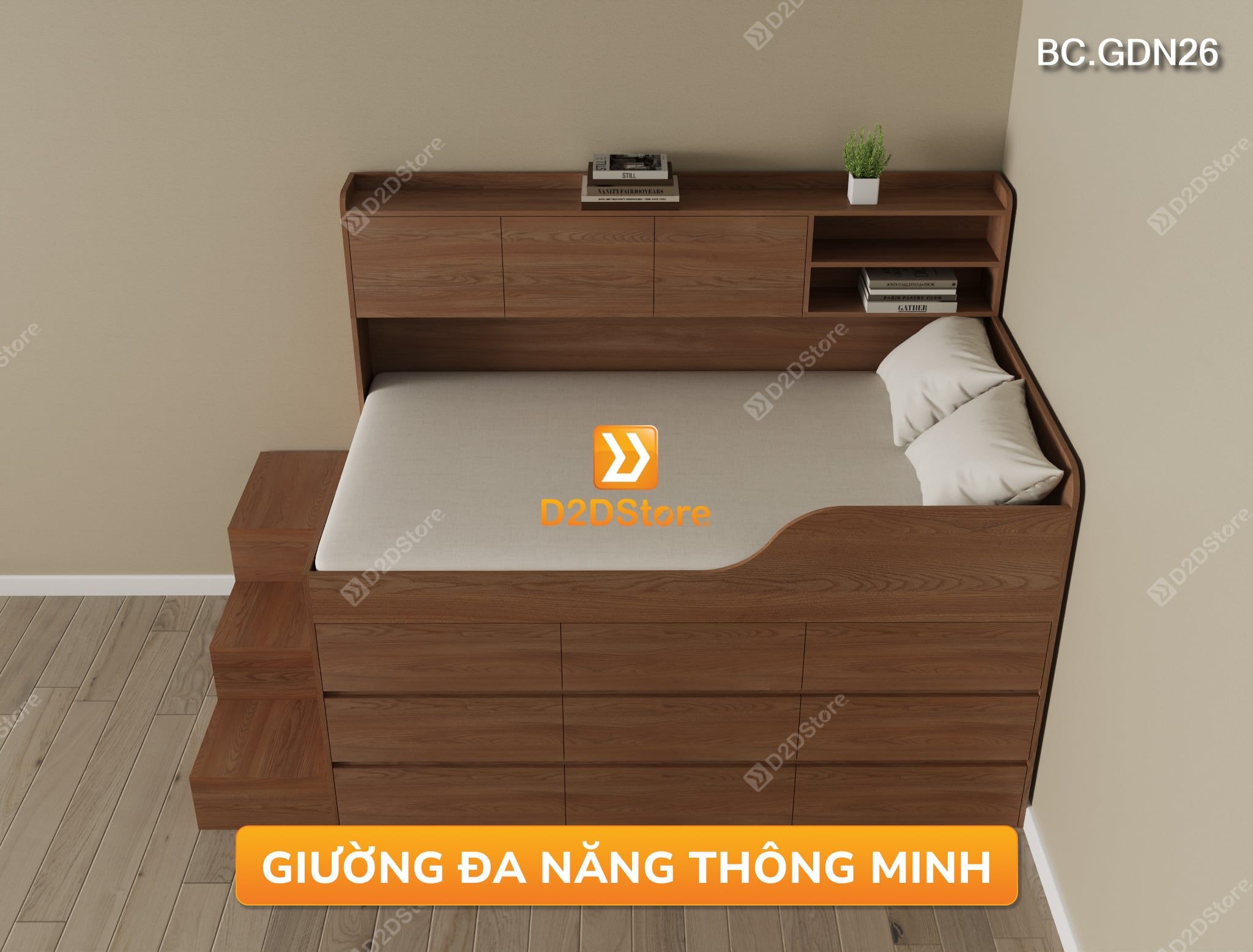  Giường đa năng nhiều ngăn kéo BC.GDN26 