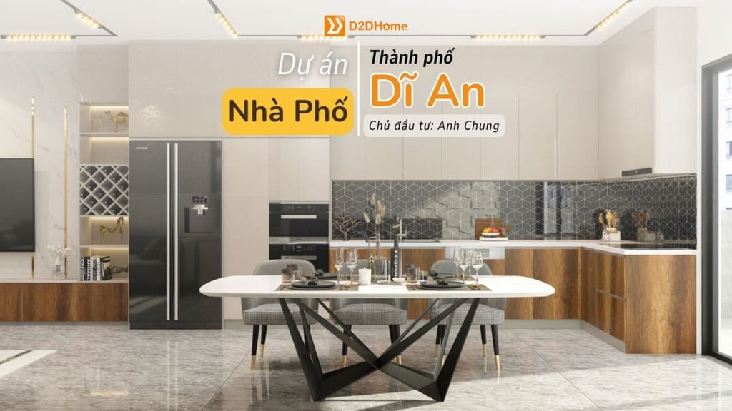 Nhà phố phường Dĩ An 3 phòng ngủ nhà anh Chung