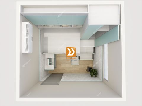 Phòng ngủ với hệ giường tủ bàn kết hợp nhà anh Hoan