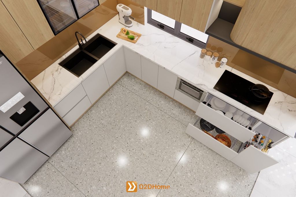 Nhà phố phường Bình Dương 3 phòng ngủ nhà anh Đức