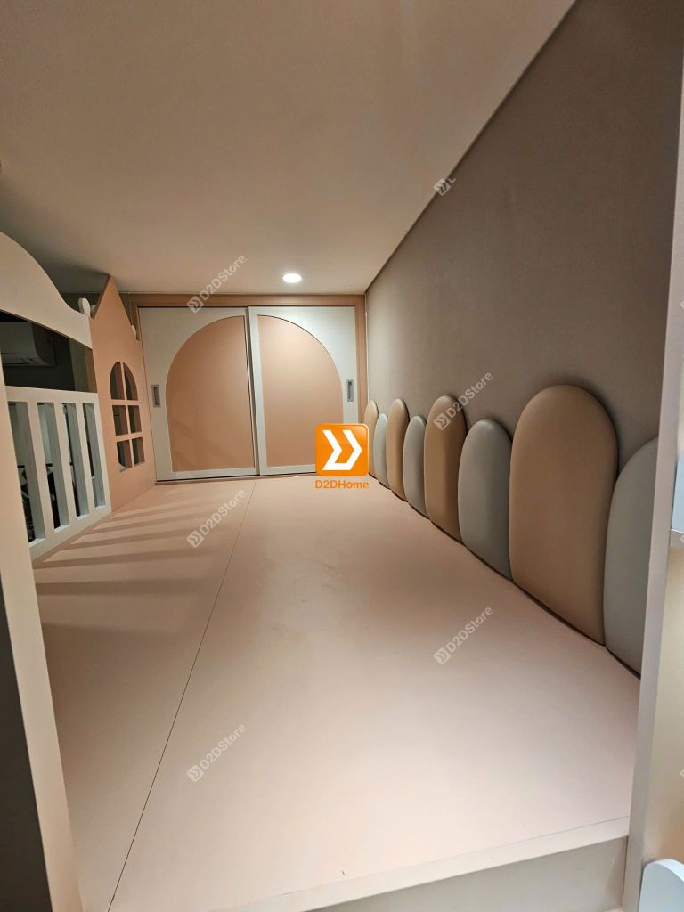 Phòng ngủ giường tầng cho 2 bé trai và gái nhà chị Thu Thủy
