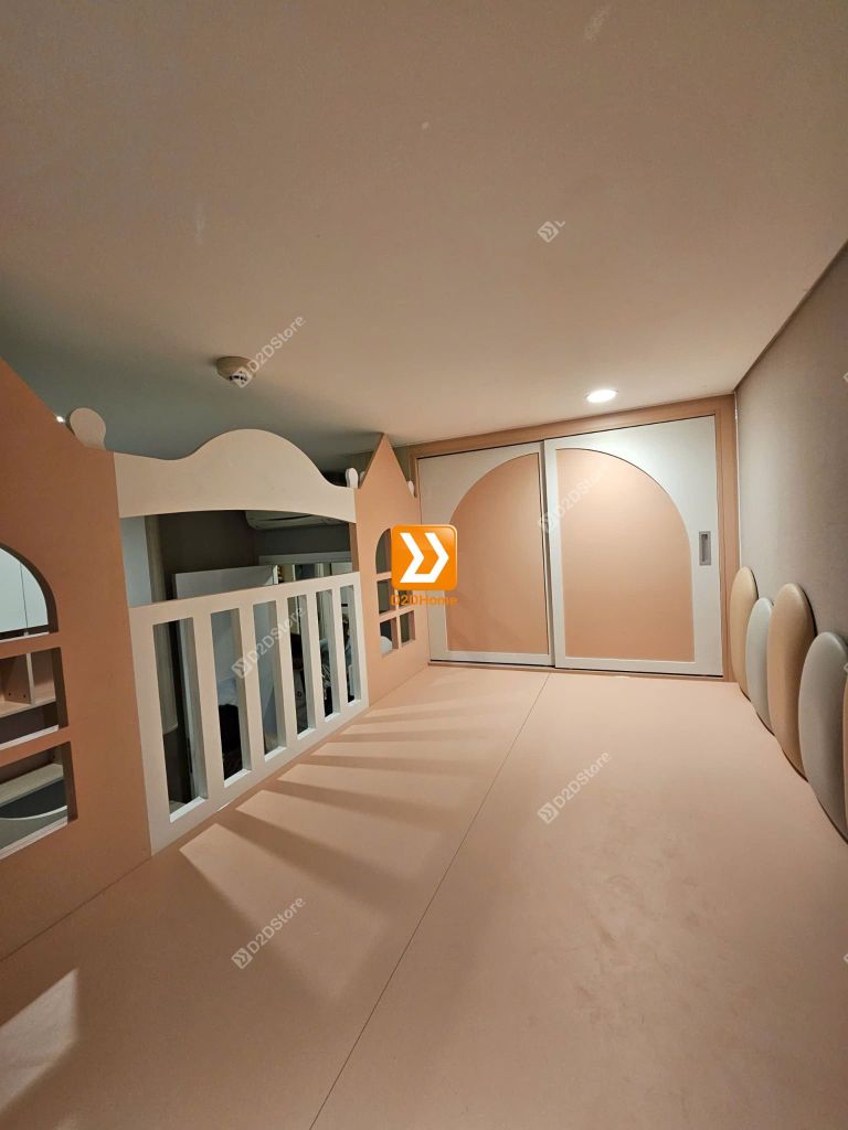 Phòng ngủ giường tầng cho 2 bé trai và gái nhà chị Thu Thủy