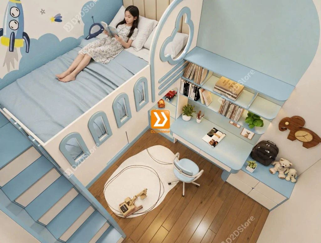 Phòng ngủ giường tầng cho bé gái nhà chị Mỹ Xuyên - Ảnh 2