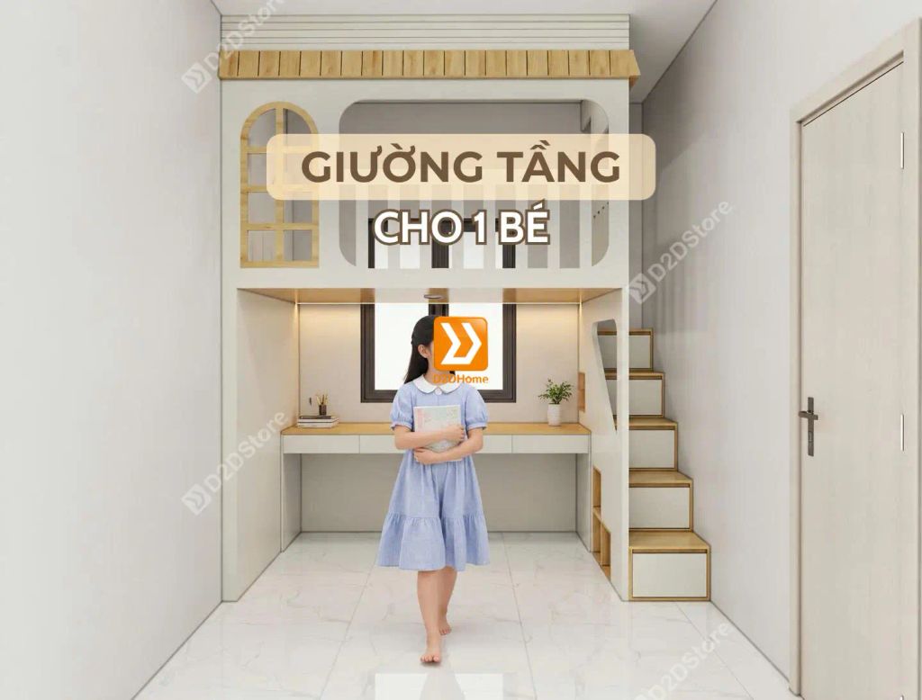 Phòng ngủ giường tầng cho bé gái nhà anh Hoàng Hải - Ảnh 1