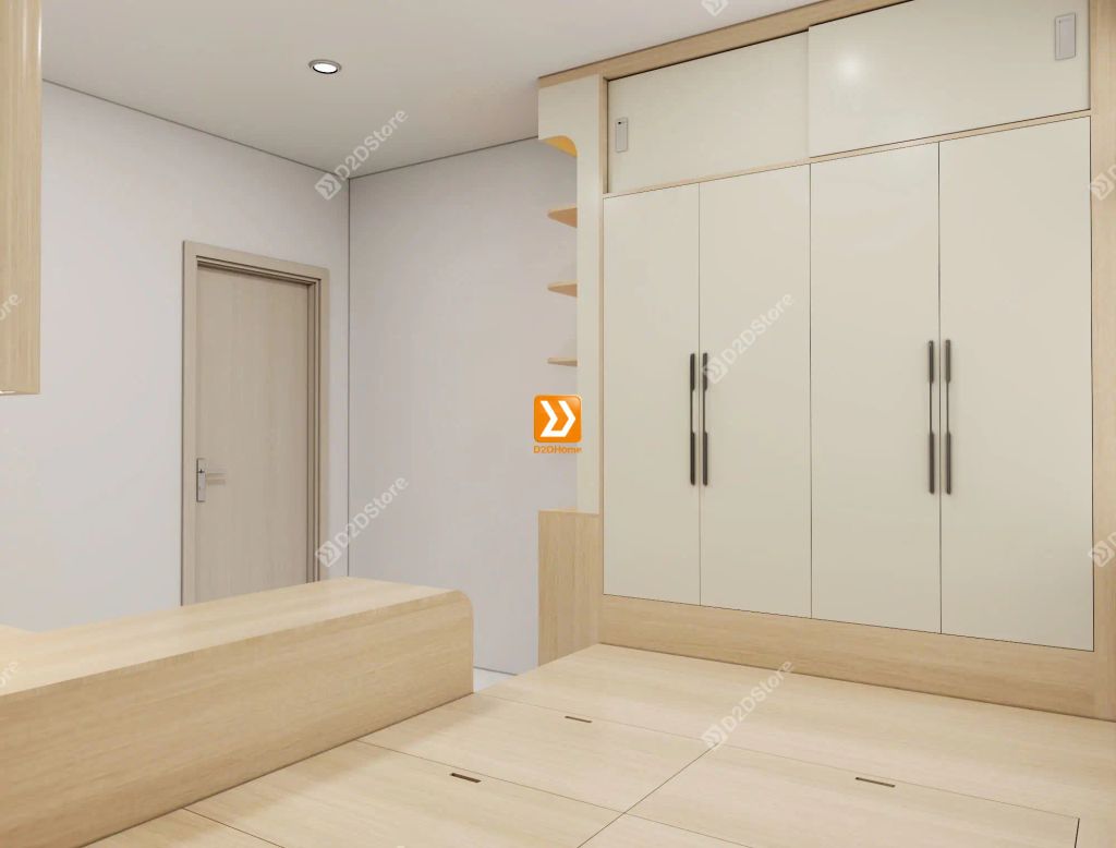 Hệ giường tủ bàn kết hợp bố trí tiết kiệm diện tích tối ưu công năng nhà anh Hữu Vĩnh - Ảnh 11
