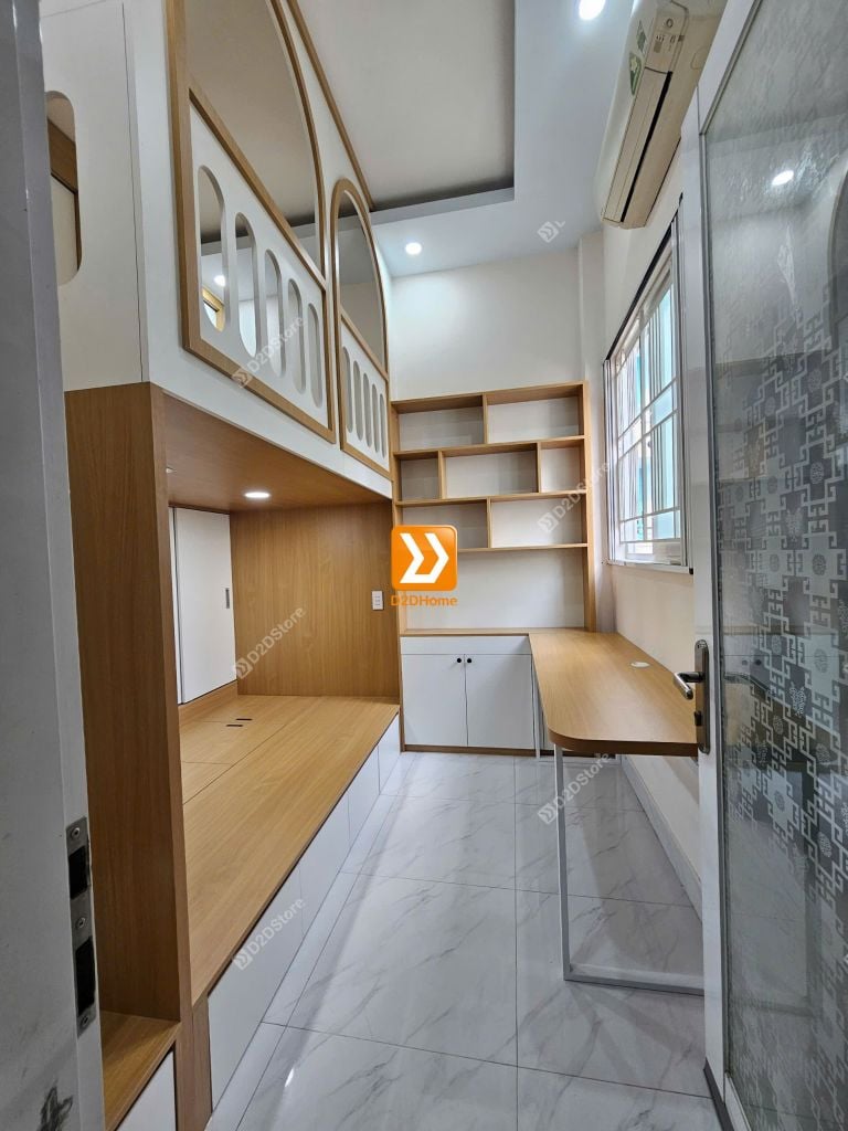 Phòng ngủ giường tầng cho 2 bé trai và gái nhà chị My My